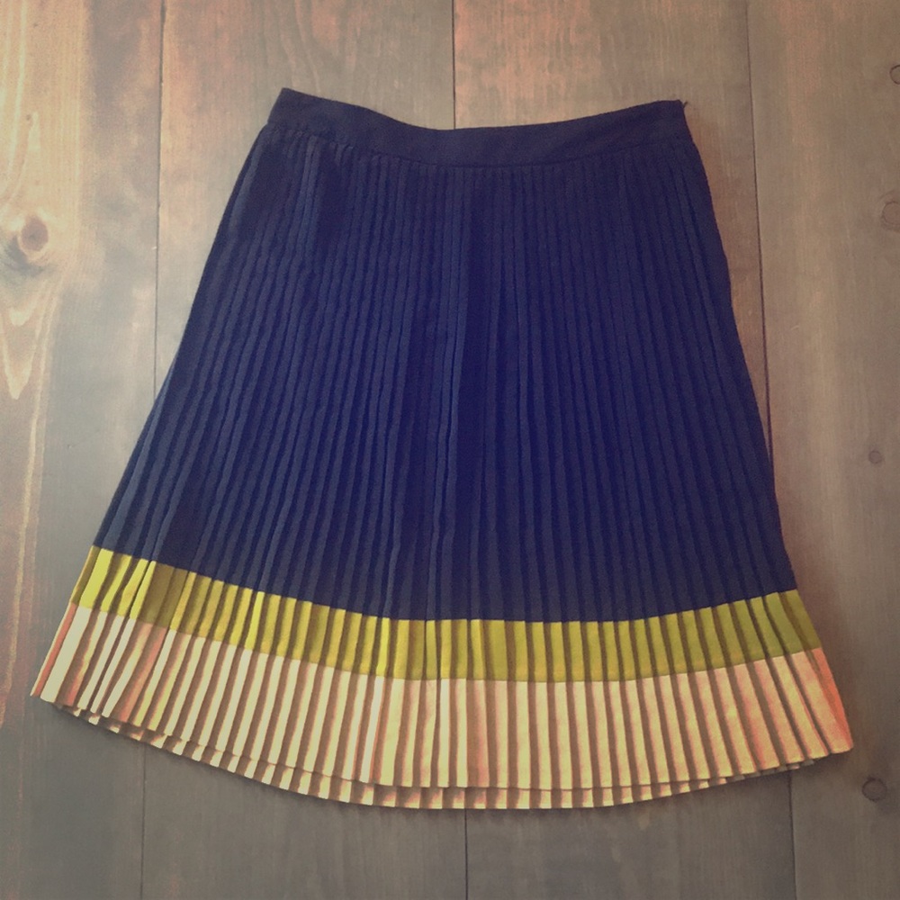The Limited high-waisted A-like pleated skirt